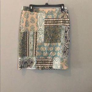 Van Heusen Multi-Patterned Pencil Skirt